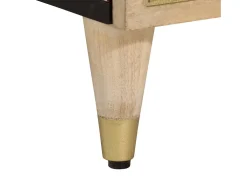 Aparador alto madera maciza de mango 60x33x100 cm