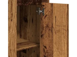 Aparador alto madera vieja 36x35,5x103,5 cm madera contrachapada