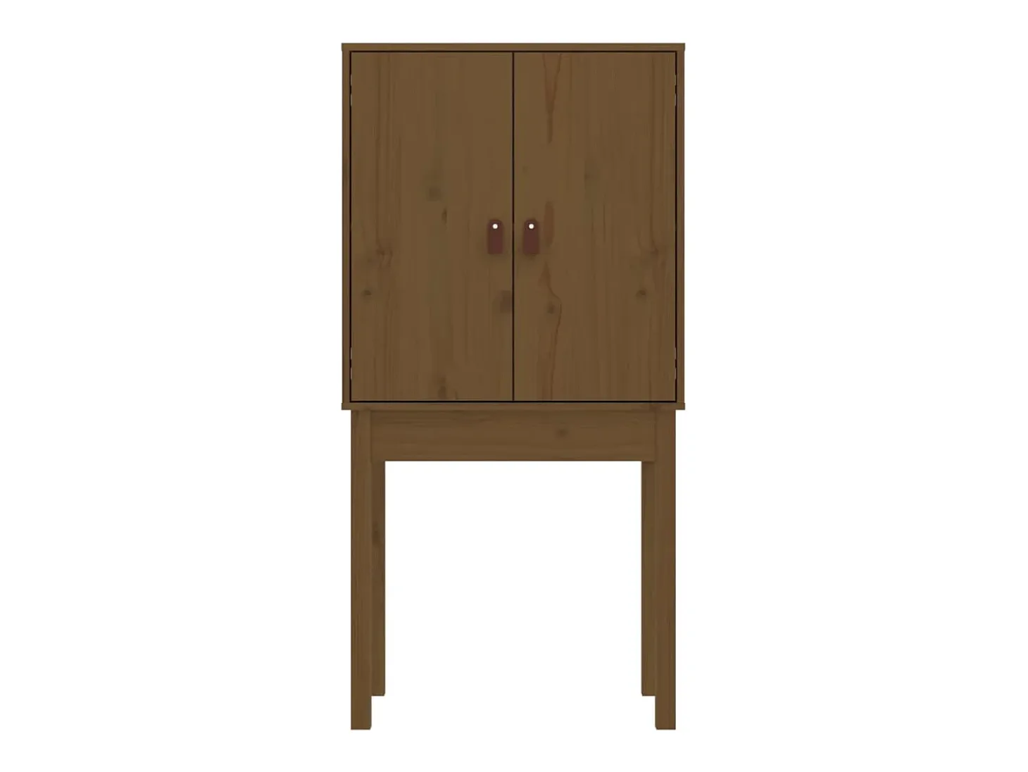 Aparador alto Marrón miel 60x40x120 cm Madera maciza de pino