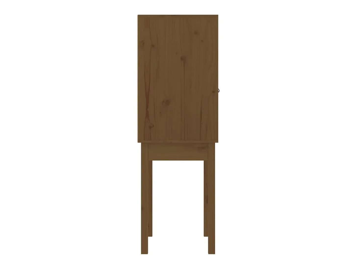 Aparador alto Marrón miel 60x40x120 cm Madera maciza de pino