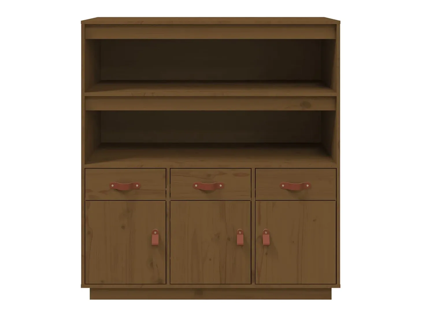 Aparador alto Marrón miel 100x40x108,5 cm Madera maciza de pino