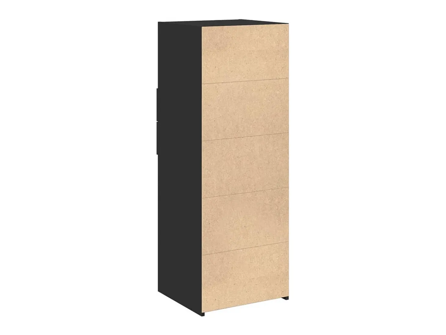 Aparador alto negro 45x42,5x124 cm madera contrachapada