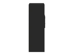 Aparador alto negro 45x42,5x124 cm madera contrachapada