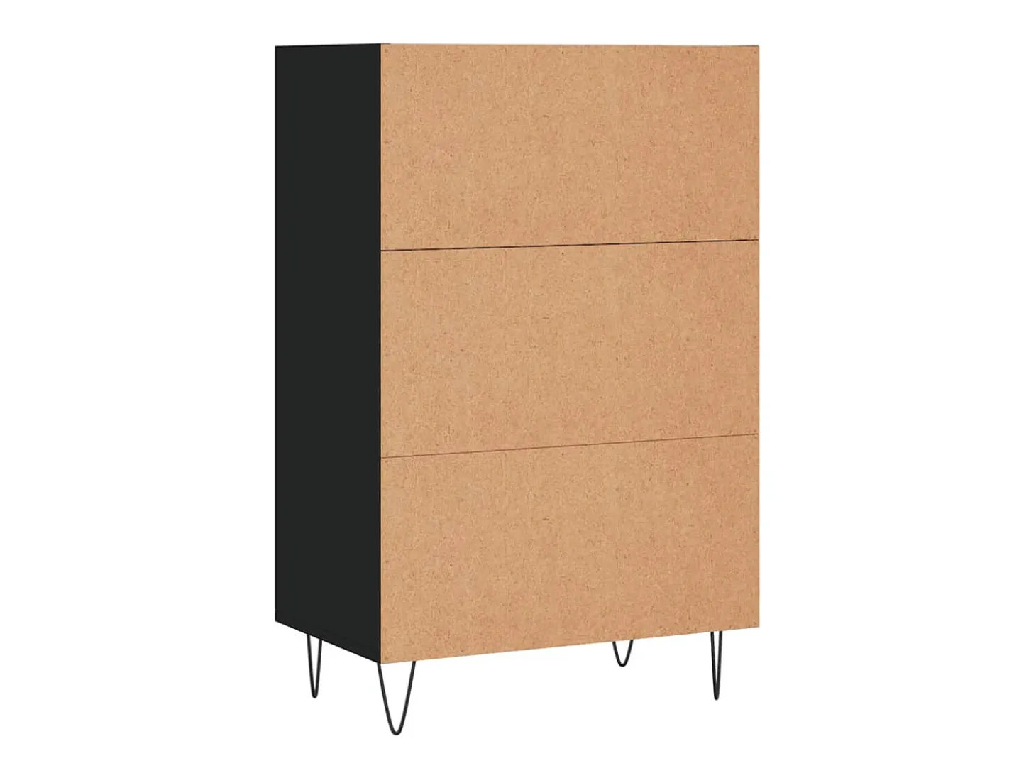Aparador alto negro 57x35x90 cm madera de ingeniería