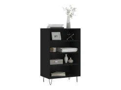 Aparador alto negro 57x35x90 cm madera de ingeniería