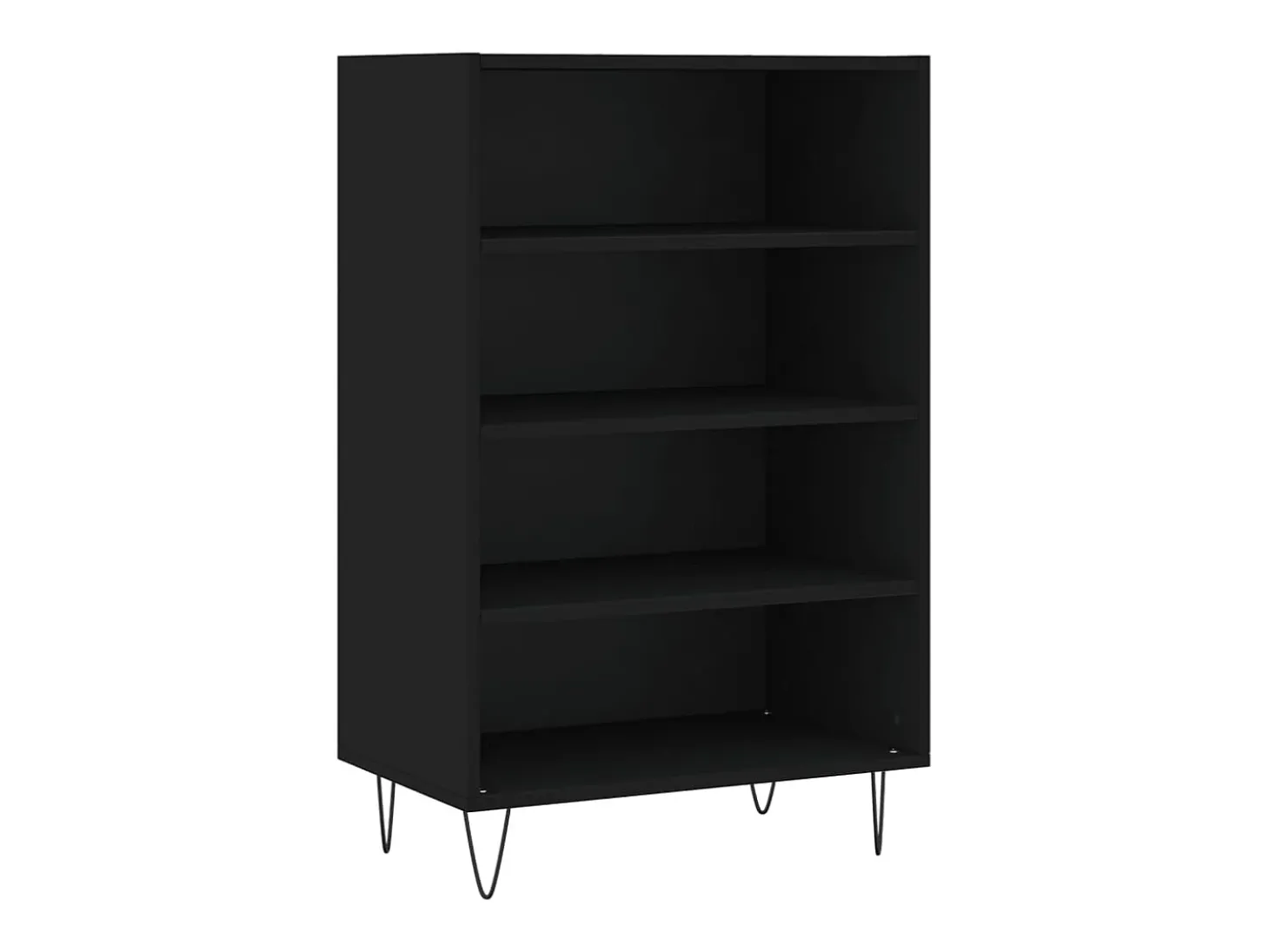 Aparador alto negro 57x35x90 cm madera de ingeniería