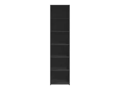 Aparador alto negro 45x41x185 cm madera de ingeniería