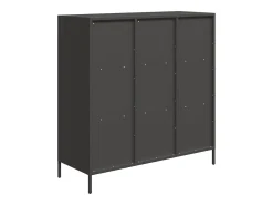 Aparador alto negro 101,5x39x103,5 cm acero