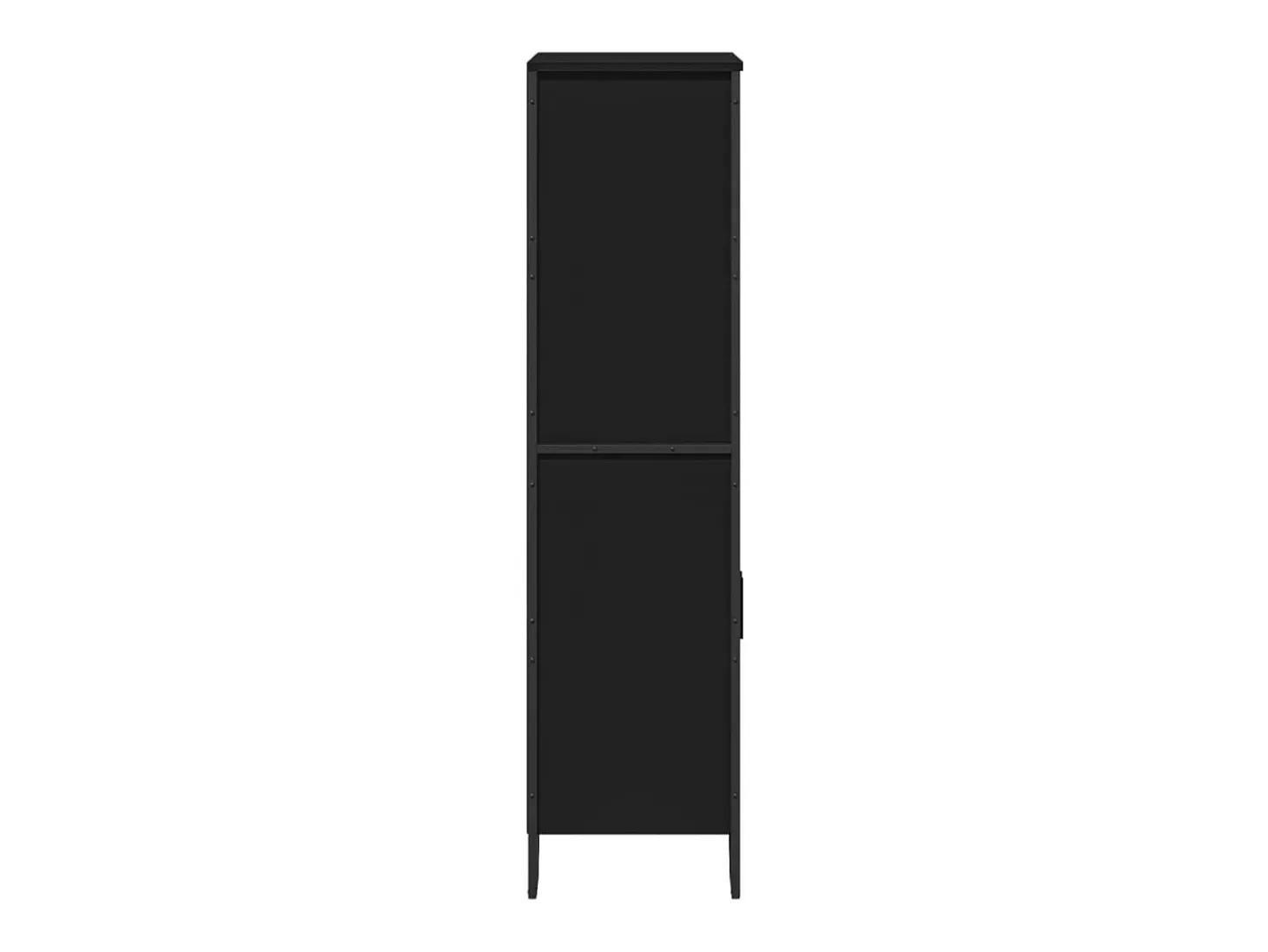 Aparador alto negro 79,5x35,5x137,5 cm madera de ingeniería