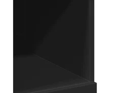 Aparador alto negro 80x42,5x124 cm madera contrachapada