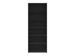 Aparador alto negro 70x41x185 cm madera contrachapada