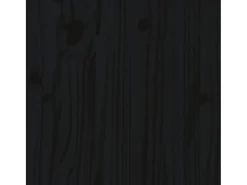 Aparador alto Negro 80x35x154 cm Madera maciza de pino