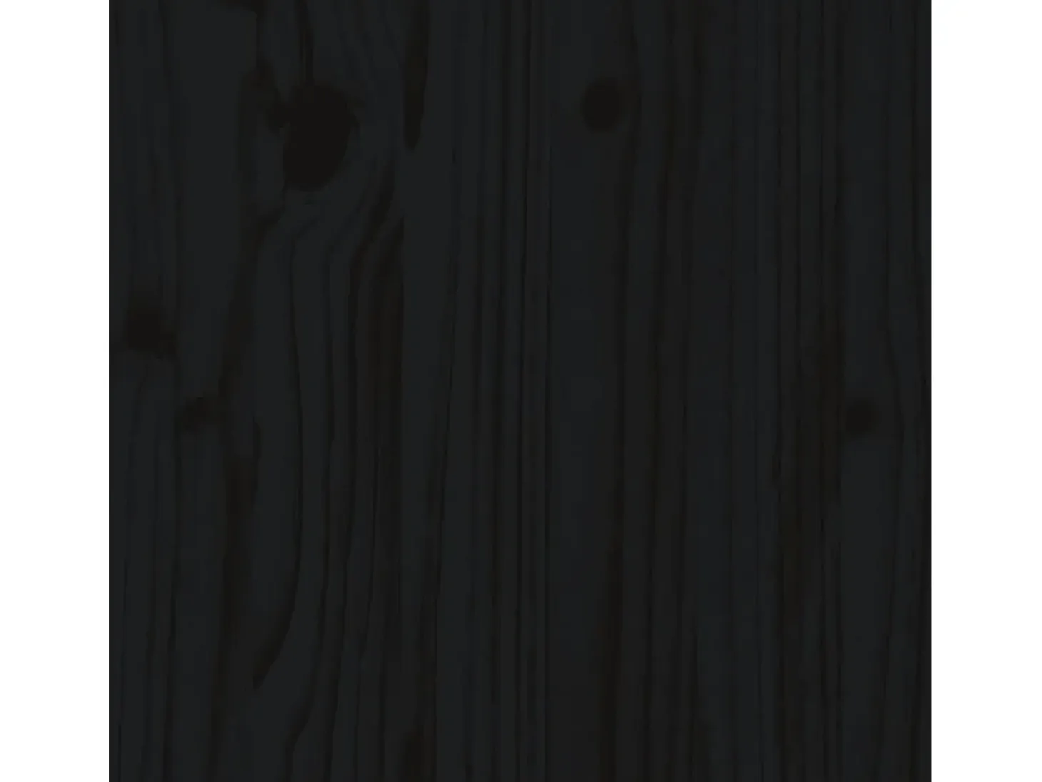 Aparador alto Negro 80x35x154 cm Madera maciza de pino