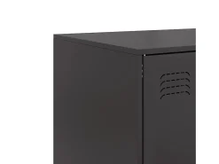 Aparador alto negro 67x39x95 cm acero