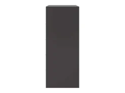Aparador alto negro 67x39x95 cm acero
