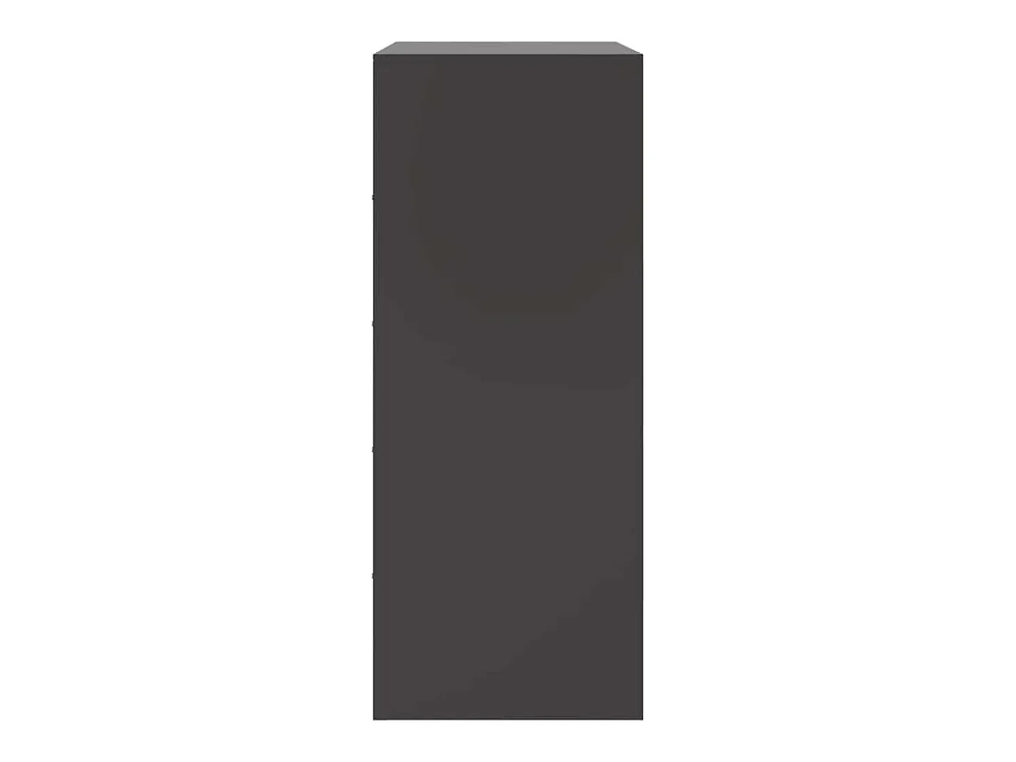 Aparador alto negro 67x39x95 cm acero