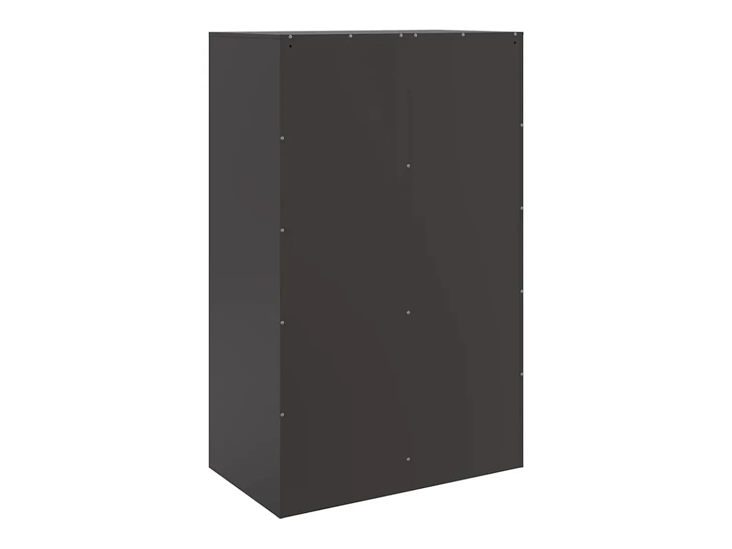 Aparador alto negro 67x39x95 cm acero
