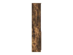 Aparador alto roble ahumado 50x35x180 cm madera de ingeniería
