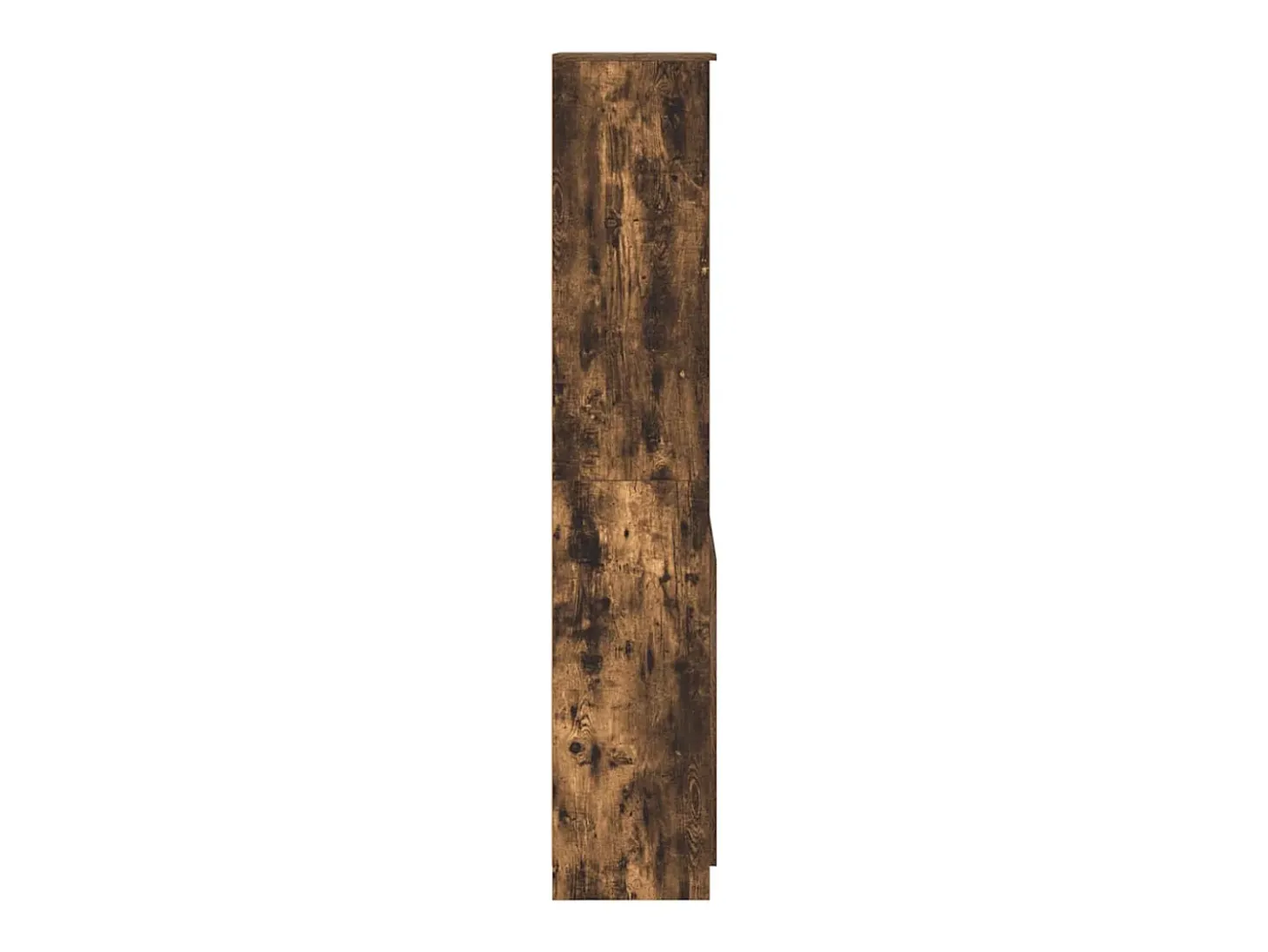 Aparador alto roble ahumado 50x35x180 cm madera de ingeniería