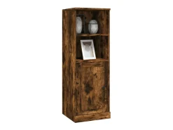 Aparador alto roble ahumado 36x35,5x103,5 cm madera de ingeniería