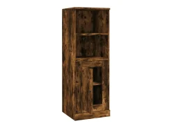 Aparador alto roble ahumado 36x35,5x103,5 cm madera de ingeniería