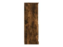 Aparador alto roble ahumado 36x35,5x103,5 cm madera de ingeniería