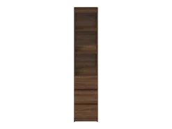 Aparador alto roble marrón 37,5x35x180 cm madera de ingeniería