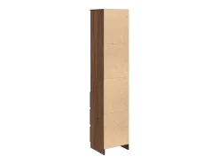 Aparador alto roble marrón 37,5x35x180 cm madera de ingeniería