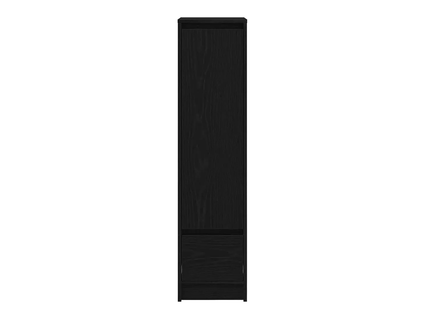 Aparador alto roble negro 29,5x34x119,5 cm madera de ingeniería