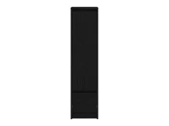Aparador alto roble negro 29,5x34x119,5 cm madera de ingeniería
