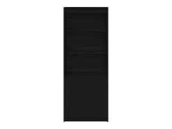 Aparador alto roble negro 70x35x180 cm madera de ingeniería