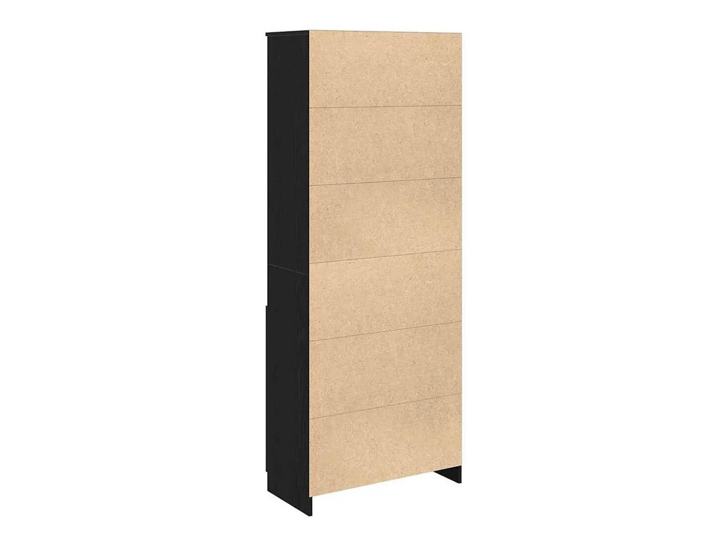 Aparador alto roble negro 70x35x180 cm madera de ingeniería