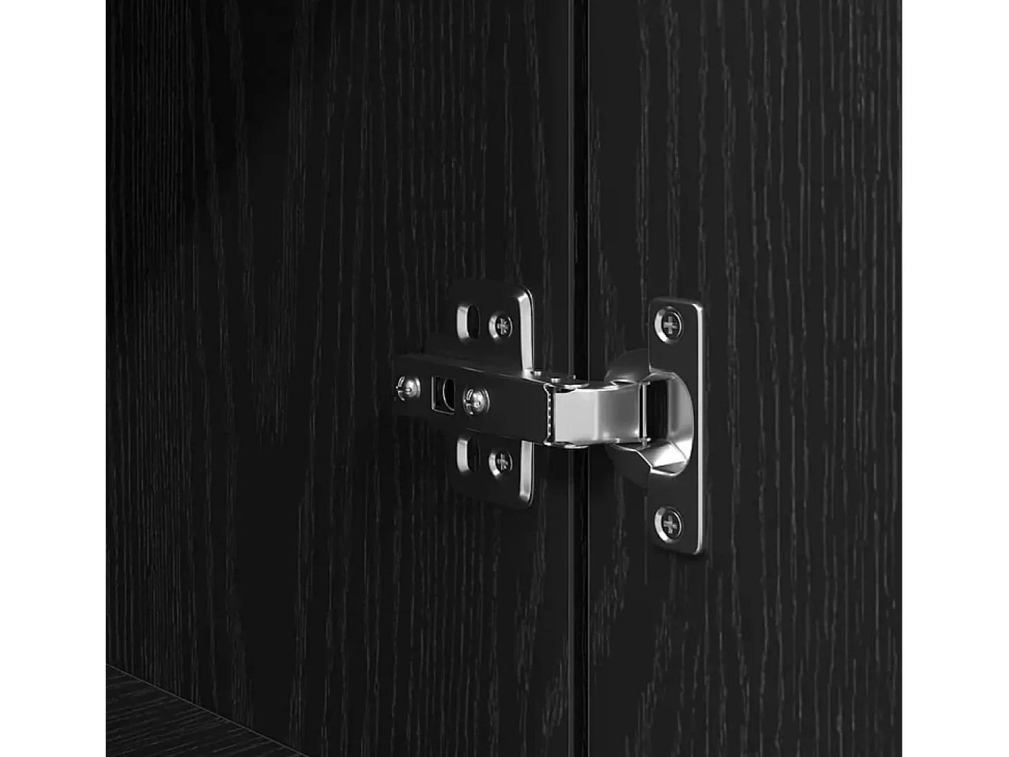 Aparador alto roble negro 37,5x35x180 cm madera de ingeniería