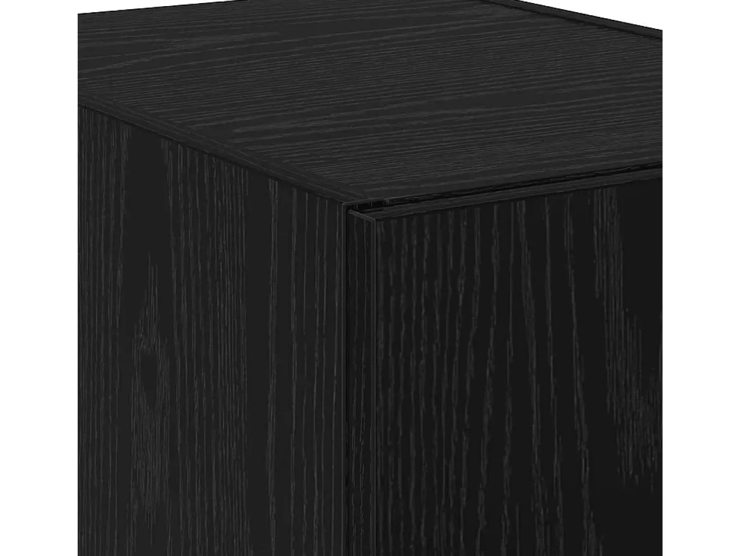 Aparador alto Roble negro 40x42,5x185 cm Madera