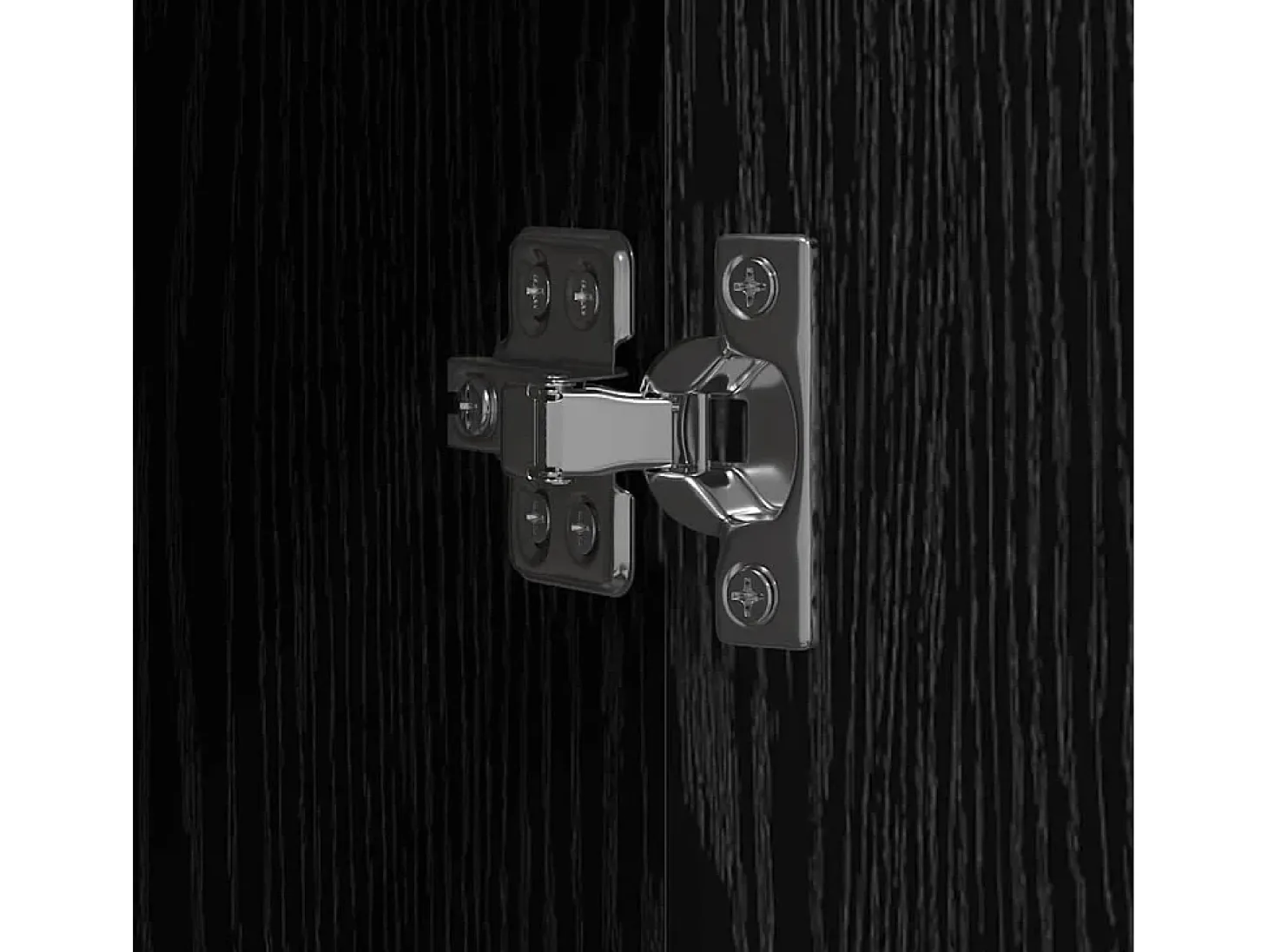 Aparador alto Roble negro 40x42,5x185 cm Madera