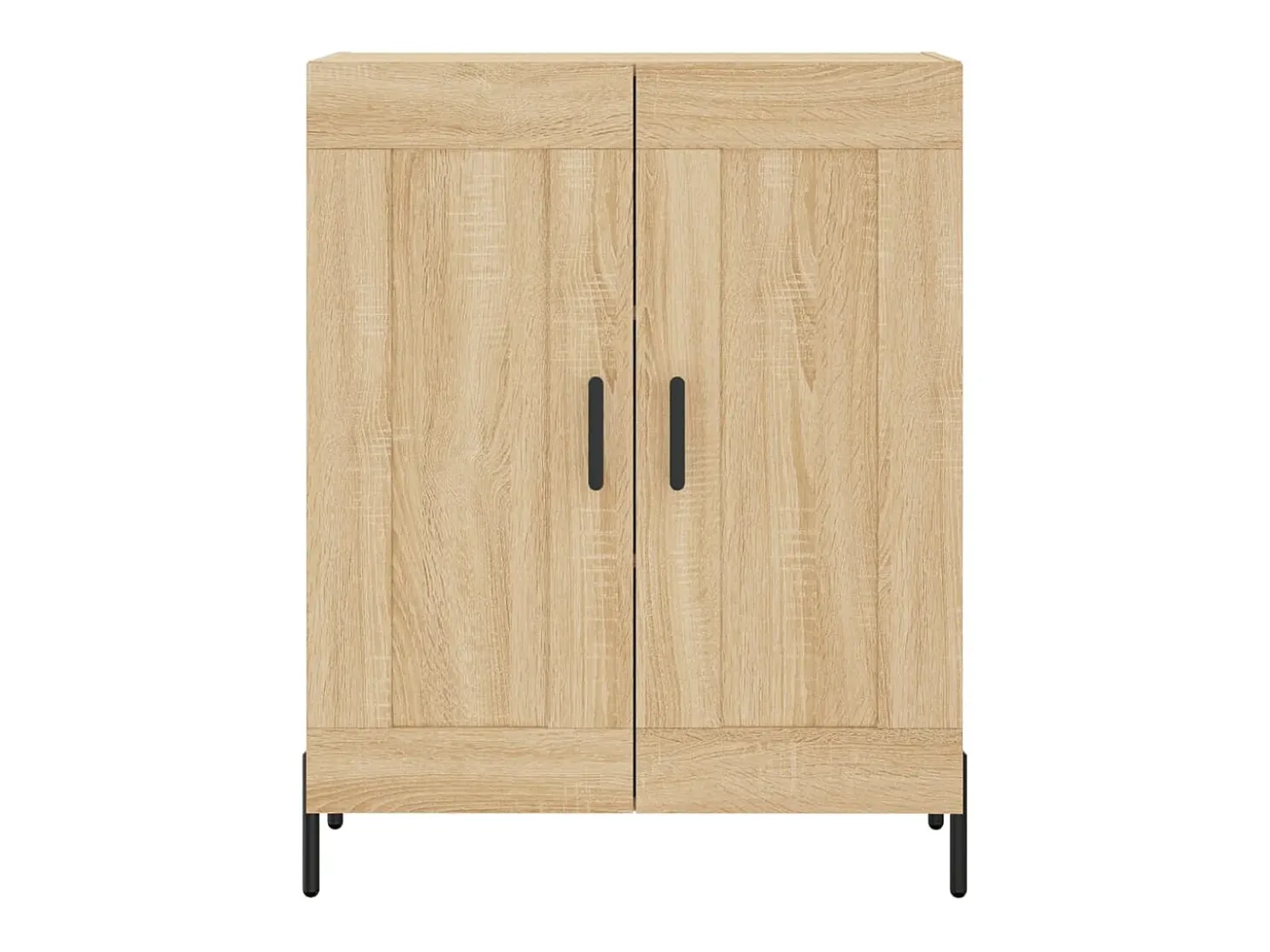 Aparador alto roble Sonoma 69,5x34x180 cm Madera de ingeniería