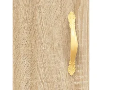 Aparador alto roble Sonoma 69,5x34x180 cm Madera de ingeniería