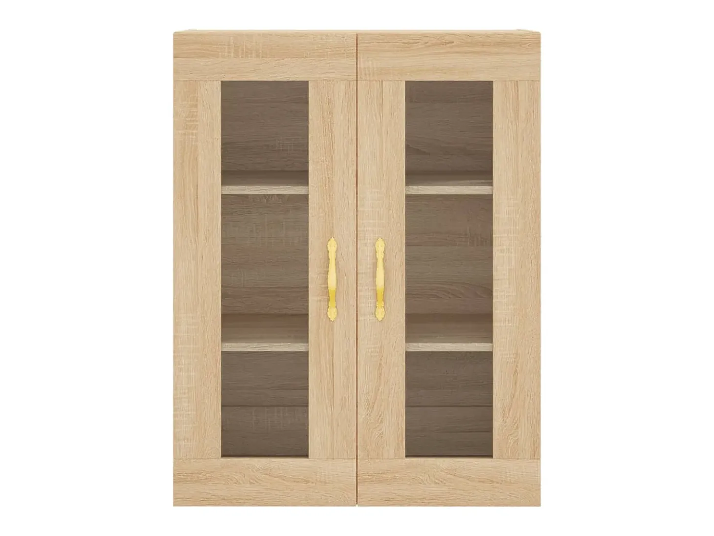 Aparador alto roble Sonoma 69,5x34x180 cm Madera de ingeniería