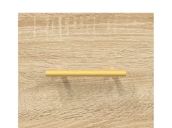 Aparador alto roble Sonoma 69,5x34x180 cm Madera de ingeniería