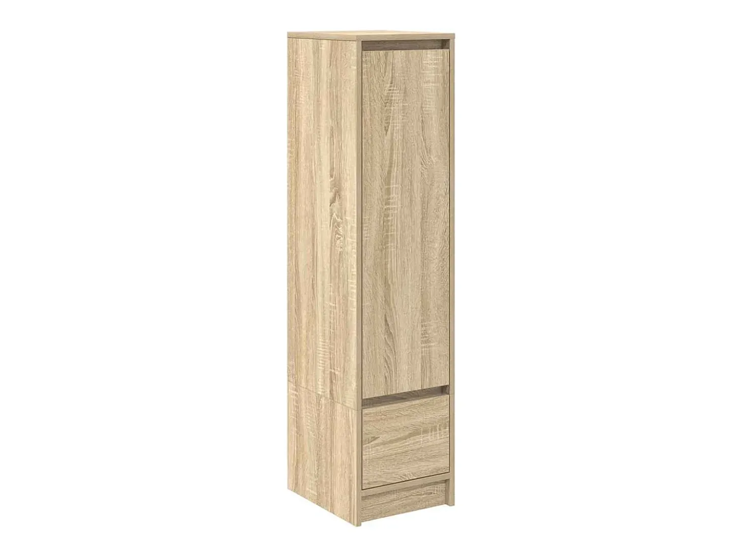 Aparador alto roble Sonoma 29,5x34x119,5cm madera de ingeniería