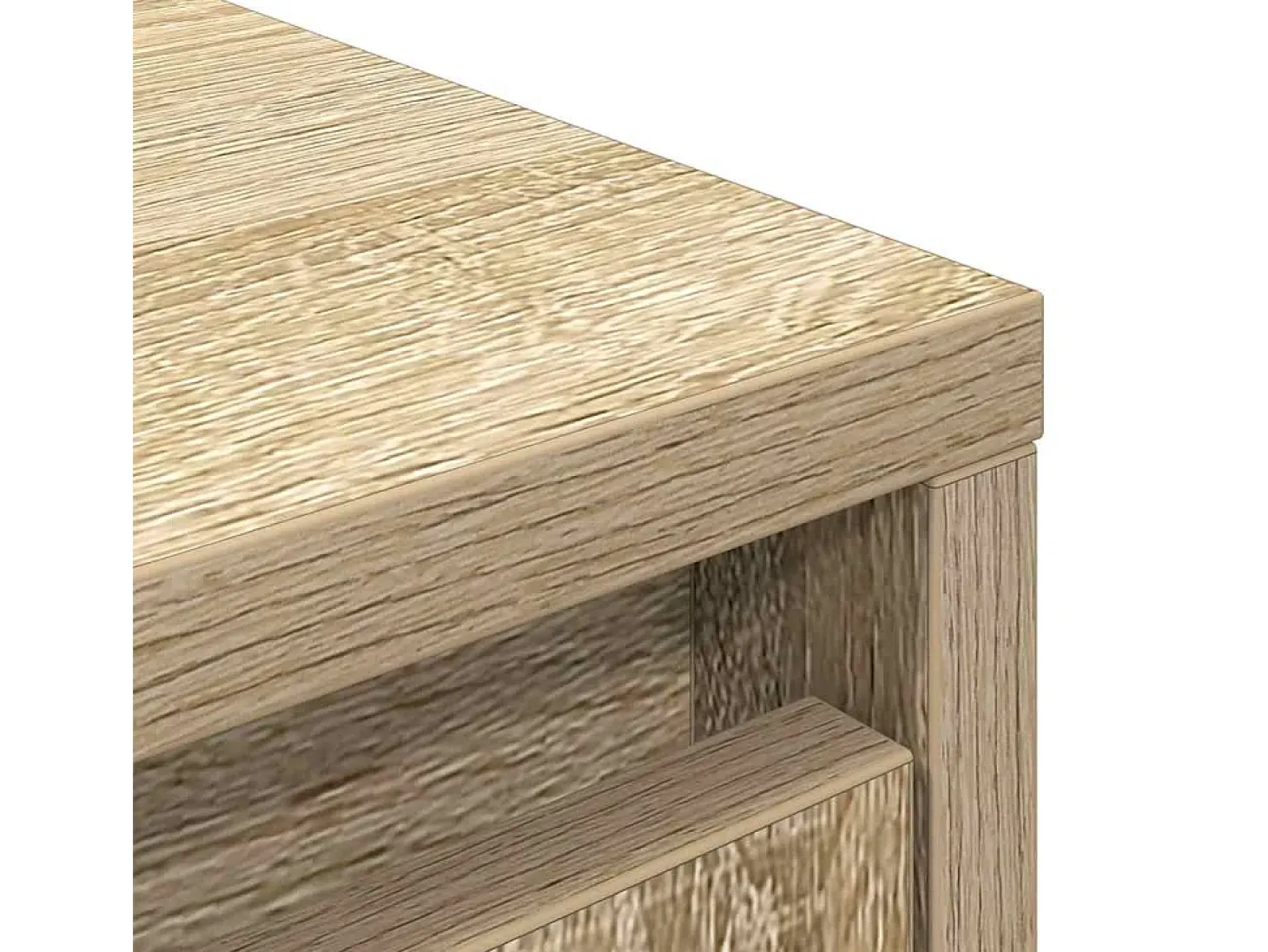 Aparador alto roble Sonoma 29,5x34x119,5cm madera de ingeniería