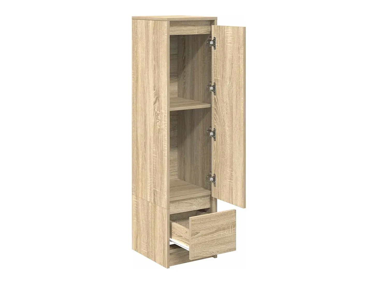 Aparador alto roble Sonoma 29,5x34x119,5cm madera de ingeniería