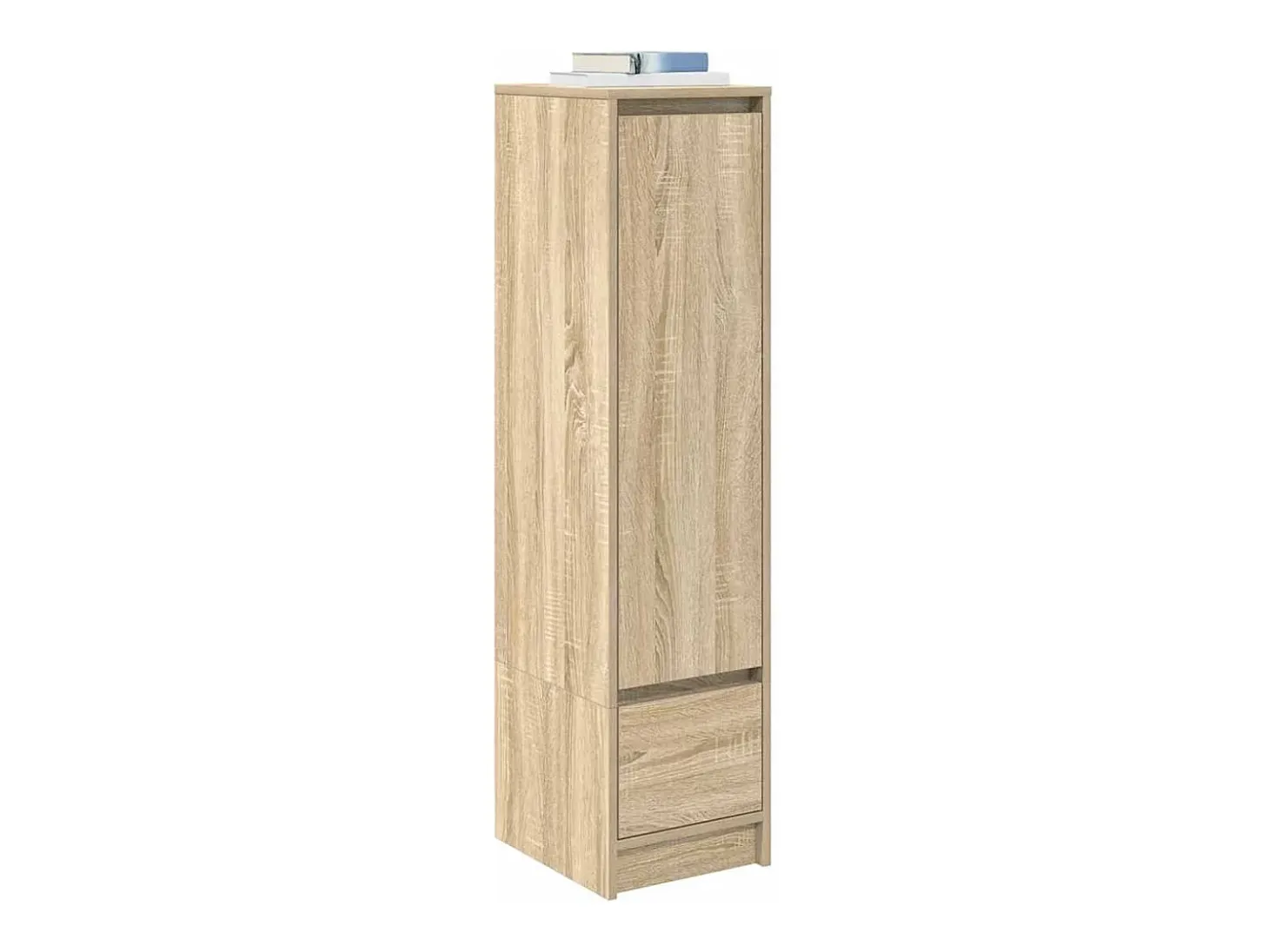 Aparador alto roble Sonoma 29,5x34x119,5cm madera de ingeniería