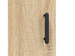Aparador alto roble Sonoma 34,5x34x180 cm Madera de ingeniería