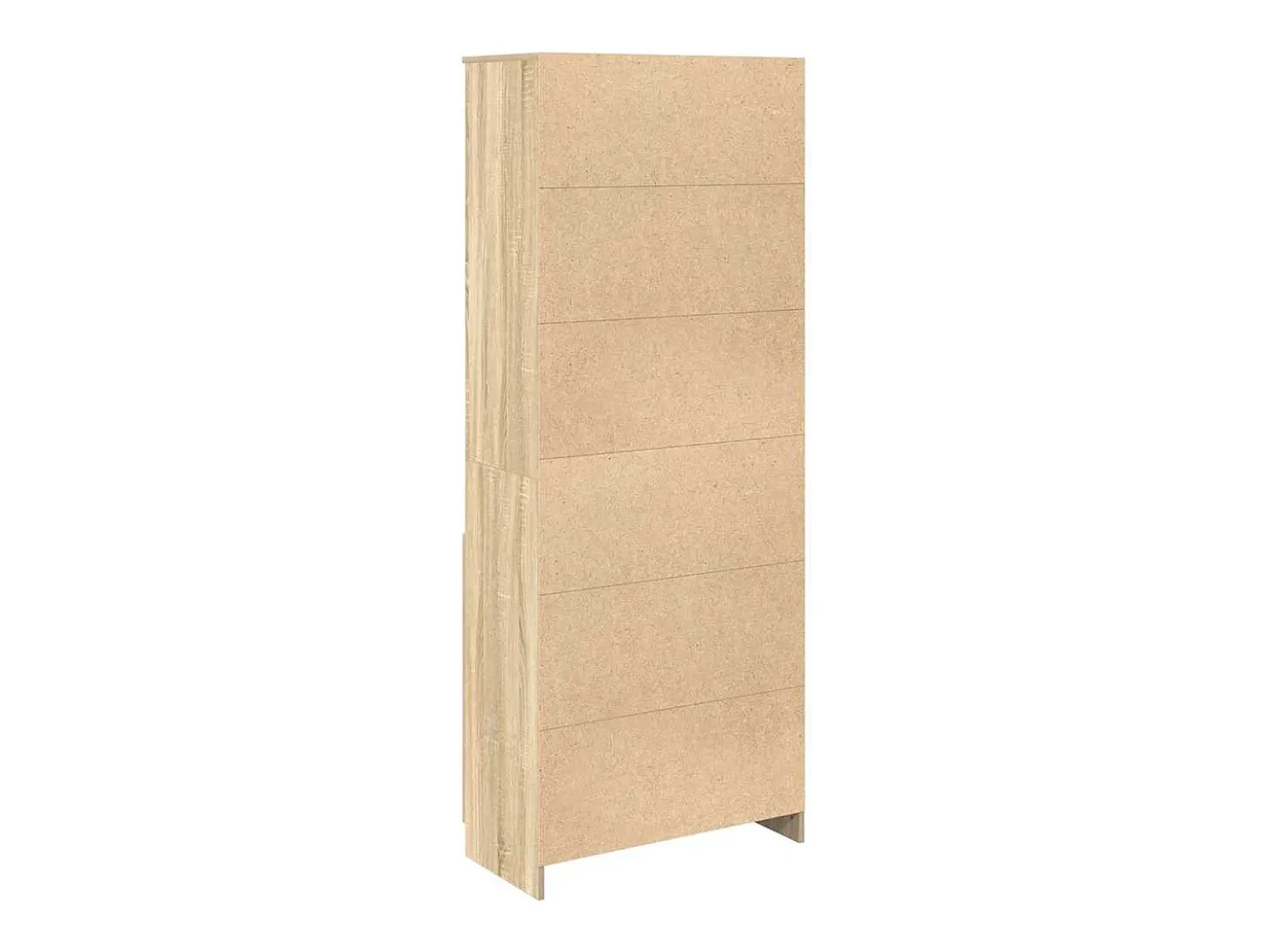 Aparador alto roble Sonoma 70x35x180 cm madera de ingeniería