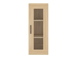 Aparador alto roble Sonoma 34,5x34x180 cm Madera de ingeniería