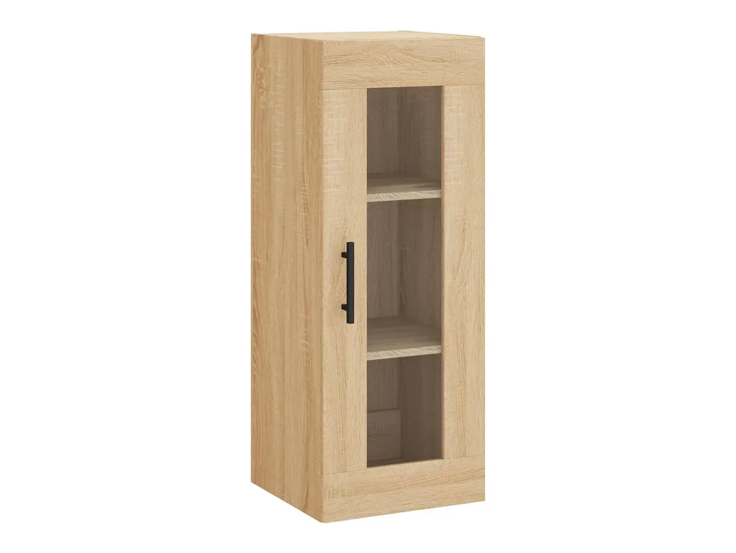 Aparador alto roble Sonoma 34,5x34x180 cm Madera de ingeniería