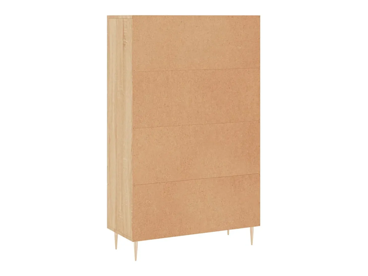 Aparador alto roble Sonoma 69,5x31x115 cm madera de ingeniería