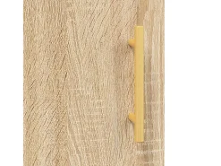 Aparador alto roble Sonoma 69,5x31x115 cm madera de ingeniería