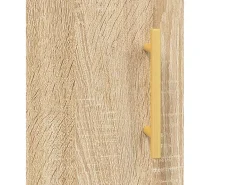 Aparador alto roble Sonoma 69,5x34x180 cm Madera de ingeniería